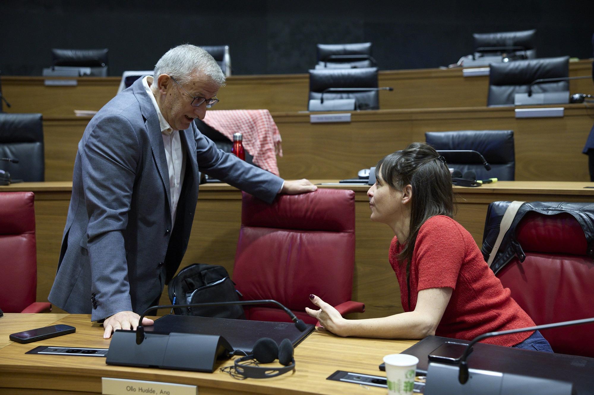 Fotos del pleno del Parlamento de Navarra (jueves 23 de octubre de 2025)