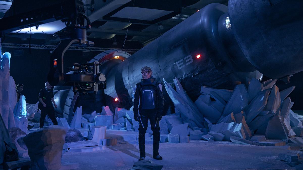 Mads Mikkelsen, en el rodaje de &#039;A.M.I.&#039; en Tafalla.