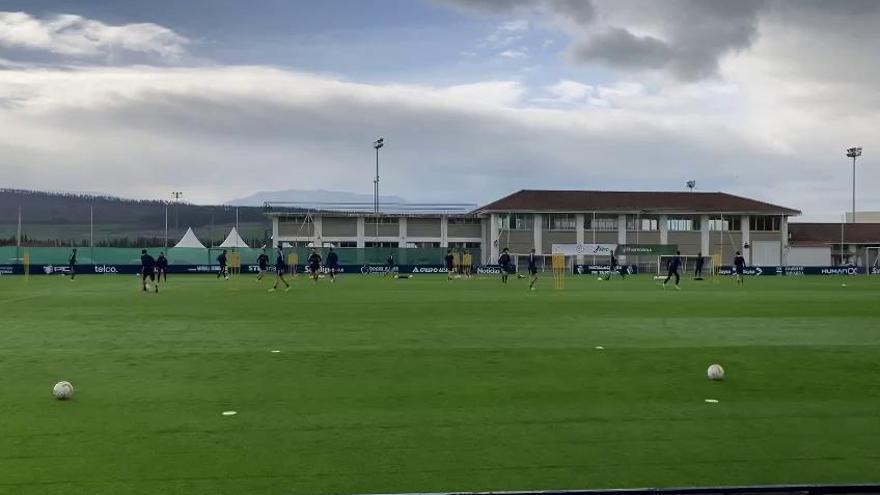 Entrenamiento matinal en Tajonar