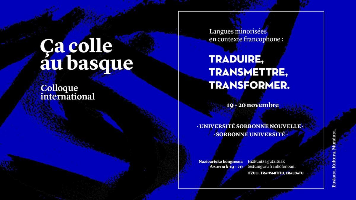 Cartel del congreso internacional.