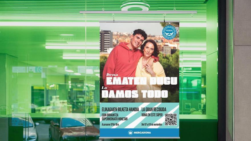 Seis tiendas de Mercadona en Álava participan en la Gran Recogida de Alimentos