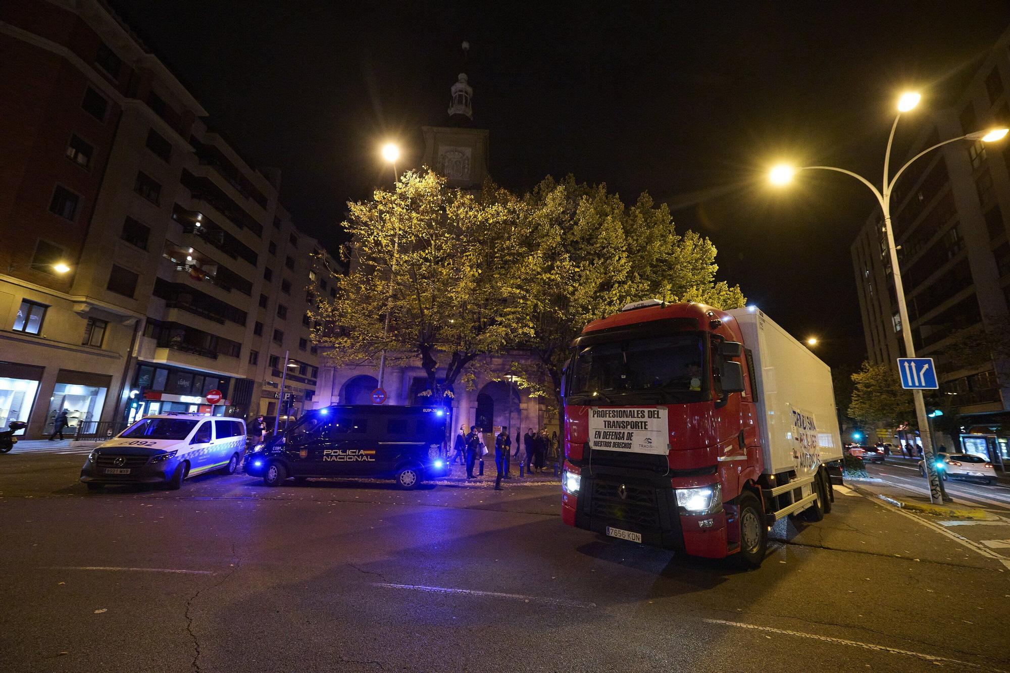 Una camionada irrumpe las calles de Pamplona
