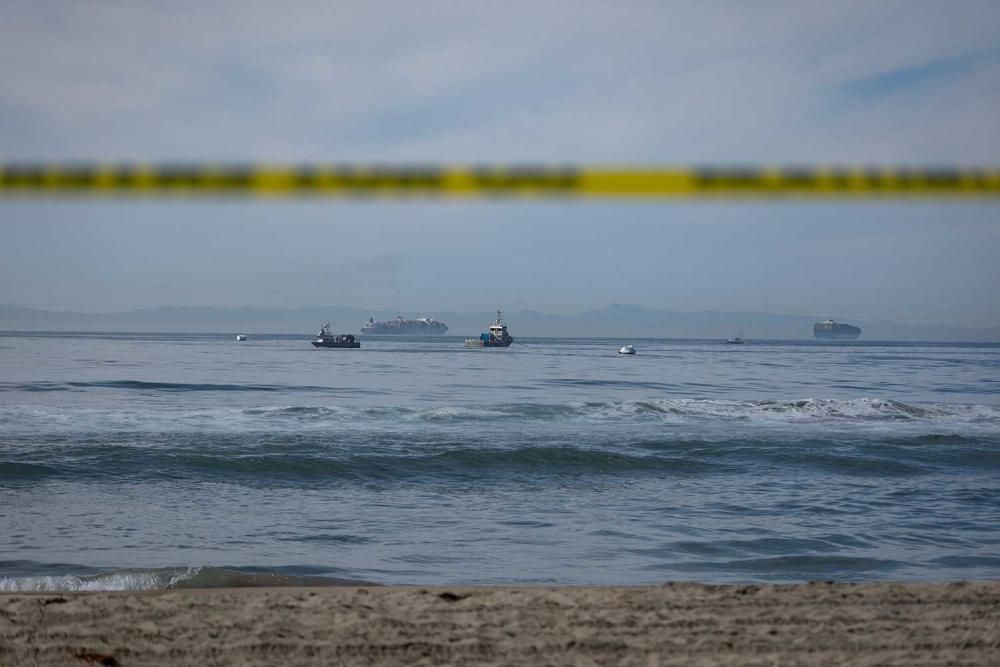 Vertido de crudo en las costas de California