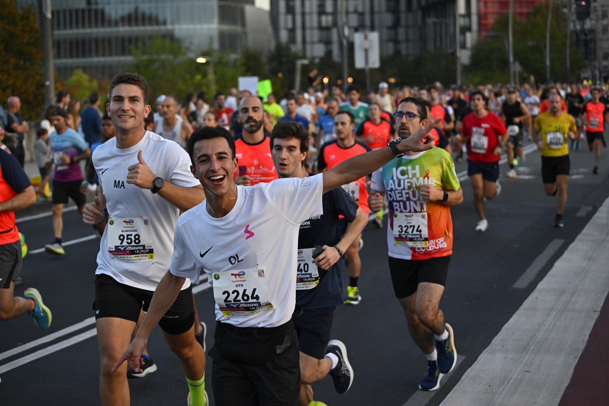 El Bilbao Night Marathon, en imágenes