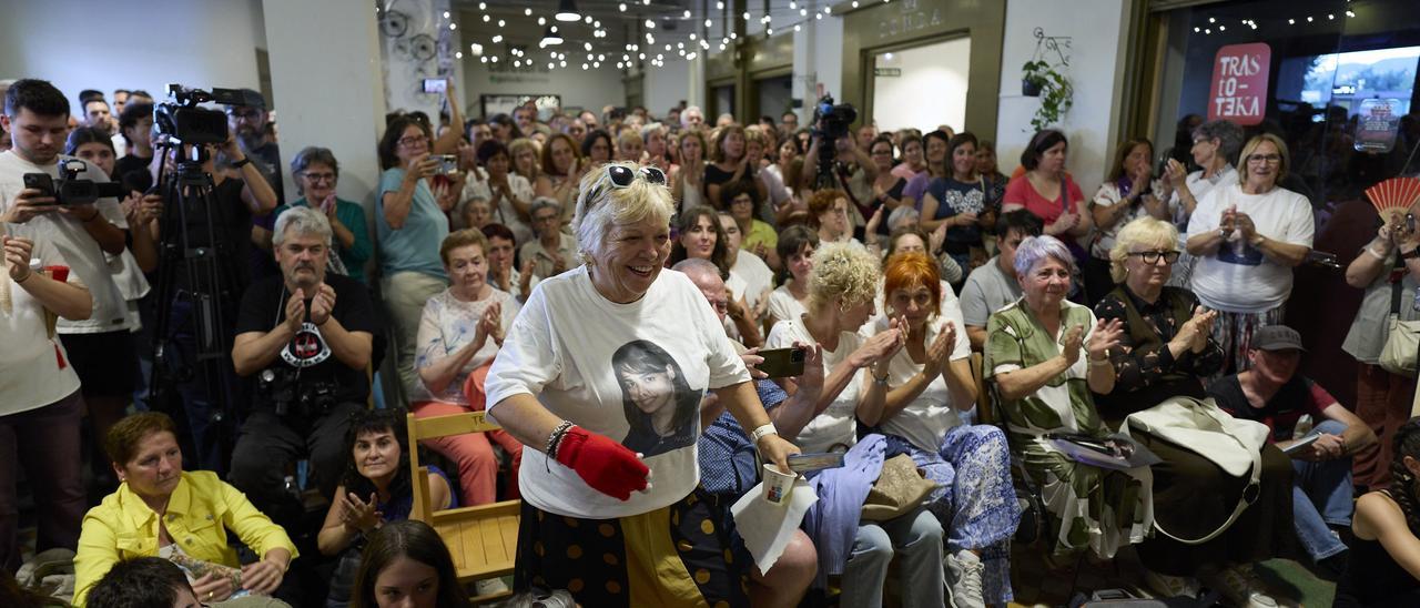 Multitudinario homenaje a Nagore Laffage en Geltoki