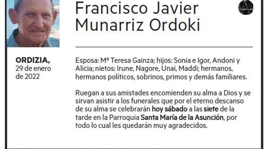 Francisco Javier Munarriz Ordoki