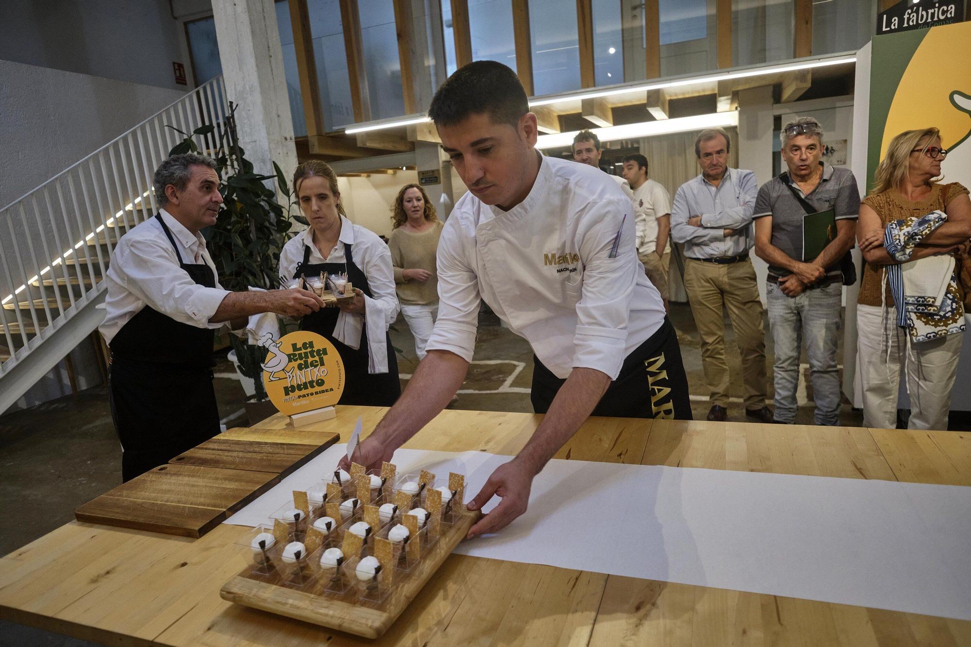 La ruta del pintxo pato: presentación y degustación de pinchos en la Fábrica de Gomas