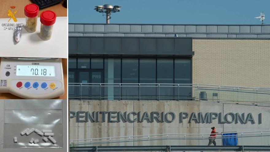 Dos detenidos en la cárcel de Pamplona por intentar introducir droga durante las visitas