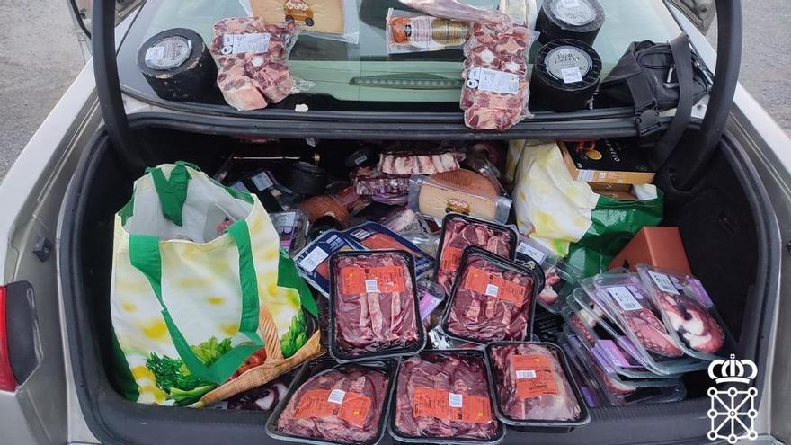 Detenidos padre e hijo en Pueyo por hurto con una supuesta compra de 2500€ sin justificar