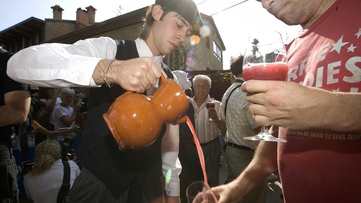 Es la segunda vez que Leza acoge la Fiesta de la Vendimia.