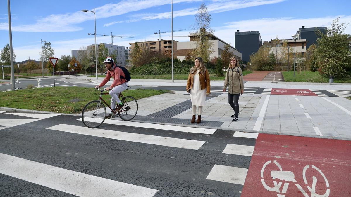 Apertura de la conexión peatonal y ciclista entre Olarizu y Goikolarra, presentada el viernes