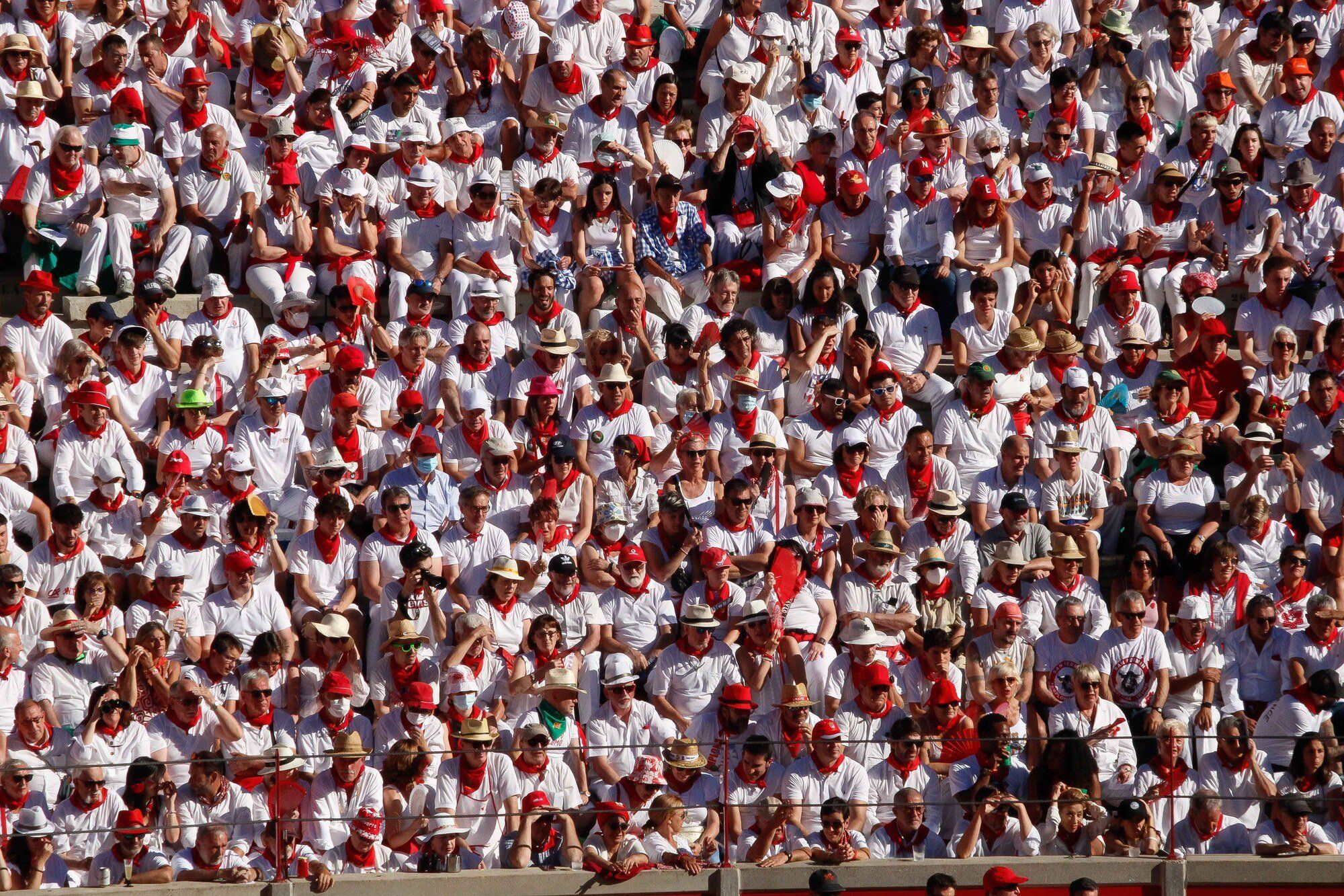 Ambiente en la Plaza de Toros el día 8 de julio