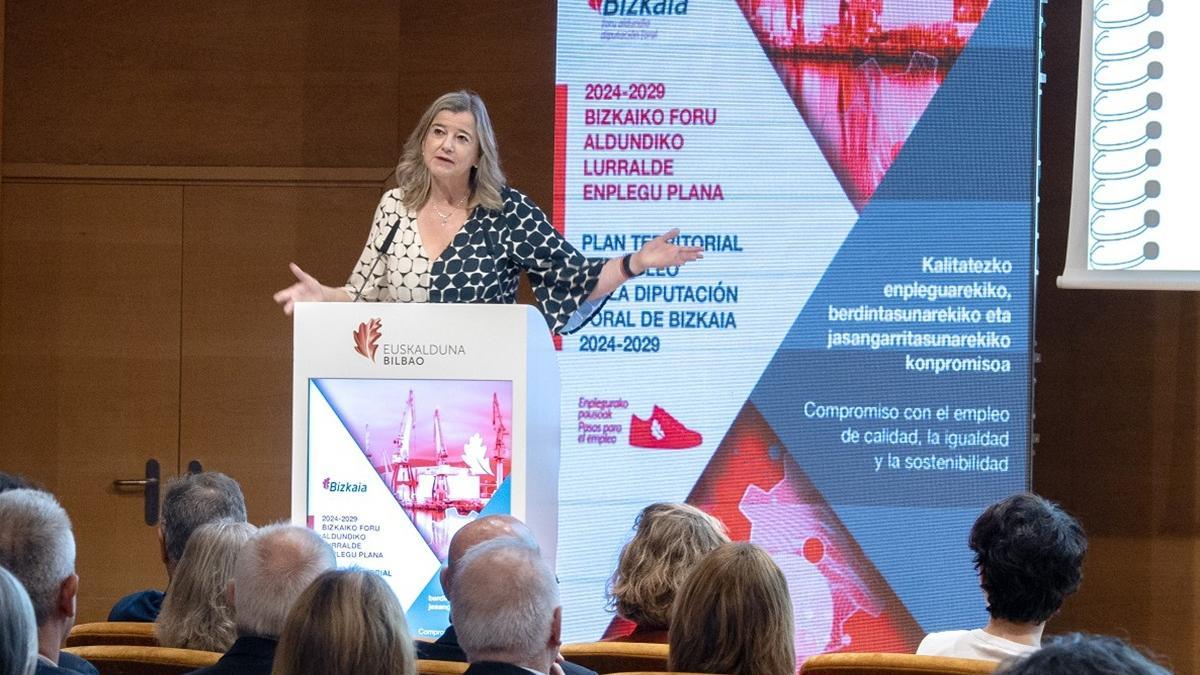 Teresa Laespada, Diputada foral de Empleo, Cohesión Social e Igualdad.