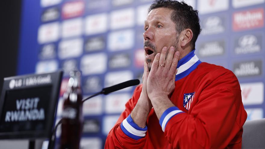 Simeone espera un partido “duro y difícil” en San Mamés