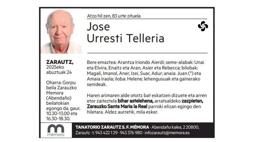 Jose Urresti Telleria