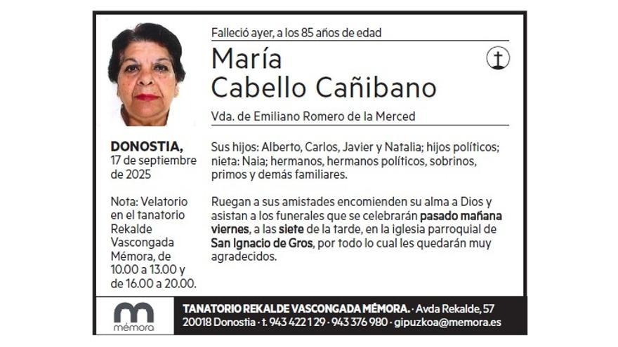 MARIA CABELLO CAÑIBANO