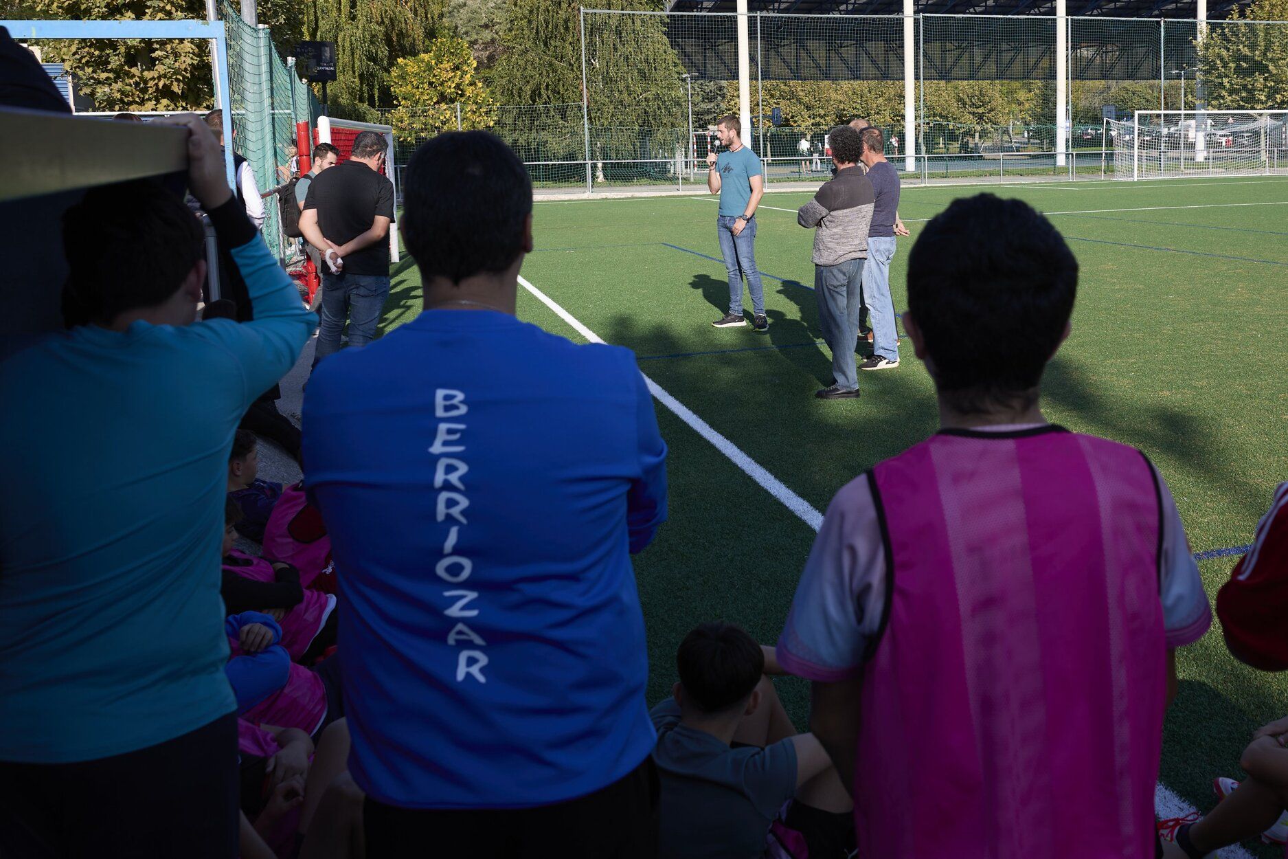 Fotos de la inauguración del campo de fútbol de Berriozar
