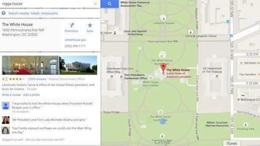 Google pide disculpas por resultados racistas sobre Obama en Google Maps