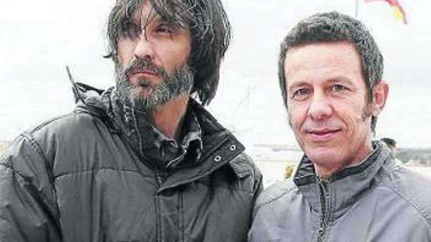 Ricardo García y Javier Espinosa, ayer en Madrid.