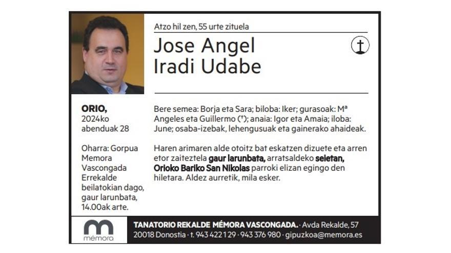 Jose Angel Iradi Udabe