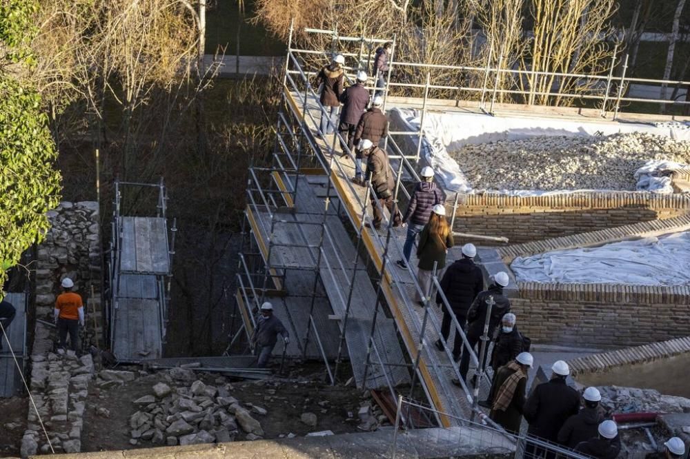 Visita a las obras del baluarte de Parma