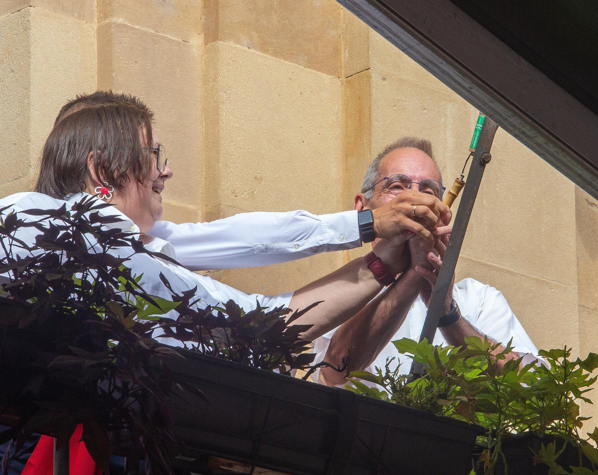 Fotos del cohete de fiestas de Olite 2025
