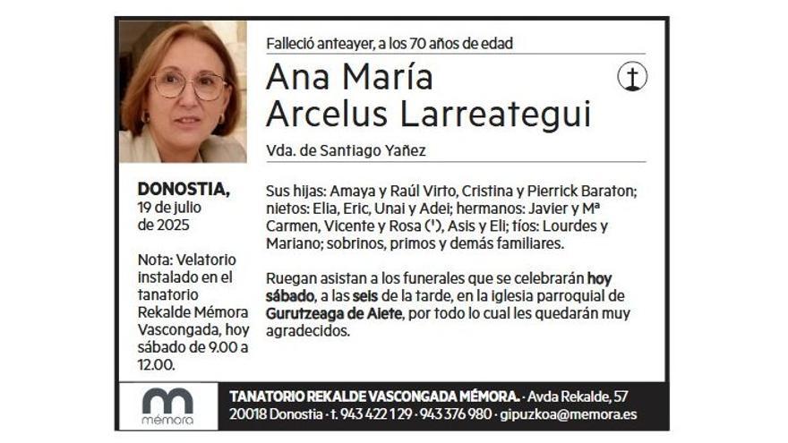 ANA MARIA ARCELUS LARREATEGUI
