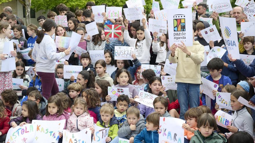 Movilización de las ikastolas de Navarra contra el cierre de aulas