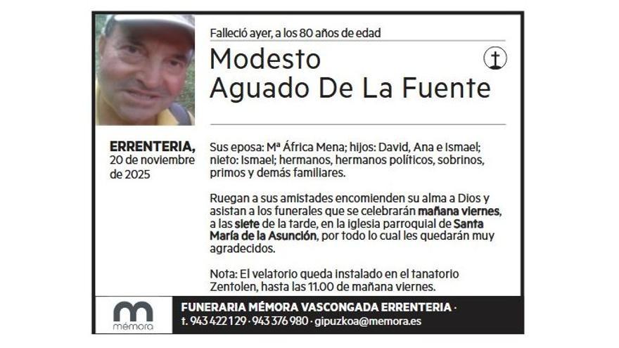 MODESTO AGUADO DE LA FUENTE