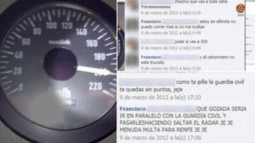 El maquinista se jactó hace unos meses en Facebook de ir a 200 kilómetros por hora.