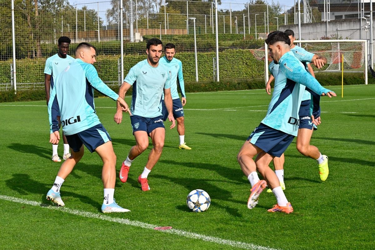 Entrenamiento del Athletic en Lezama