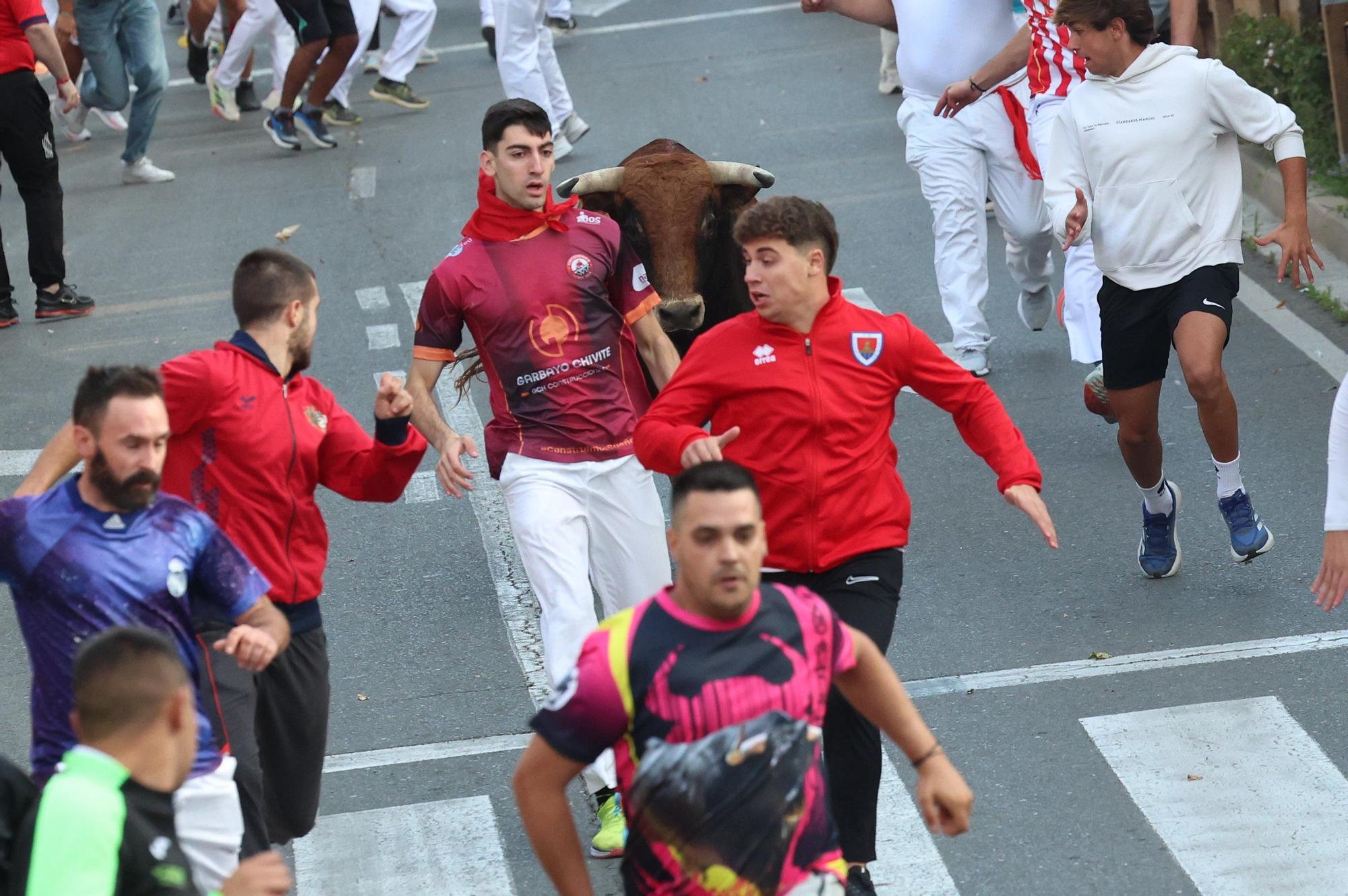 Fotos del primer encierro de las fiestas de Tudela 2025