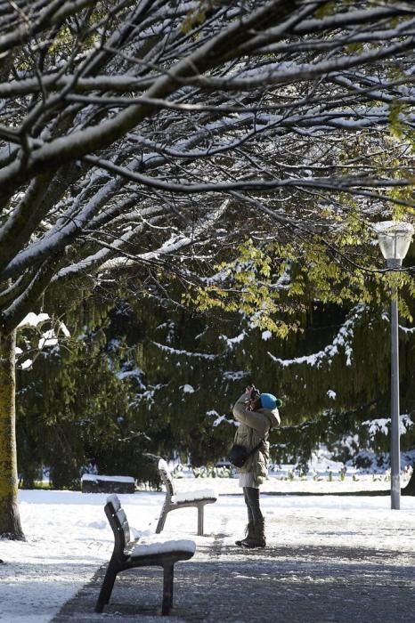 Nieve en Pamplona.