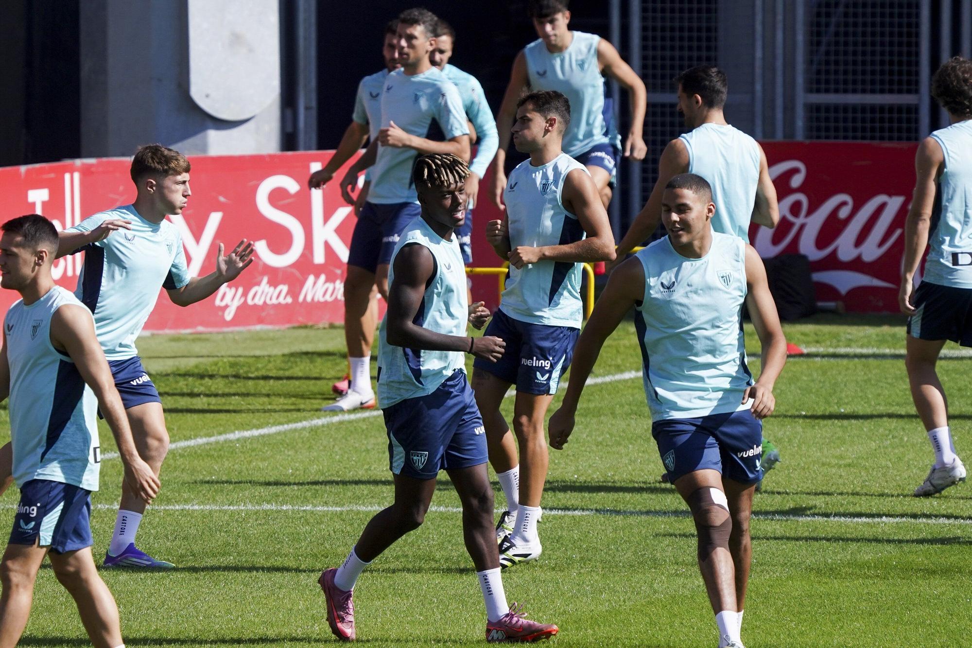 En imágenes: entrenamiento del Athletic en Lezama este sábado
