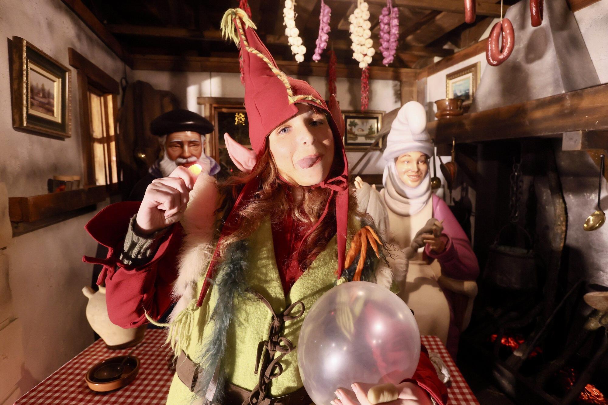 Olentzero se instala en su baserri en el Palacio Zulueta