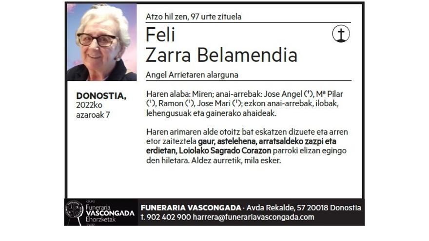 Feli Zarra Belamendia