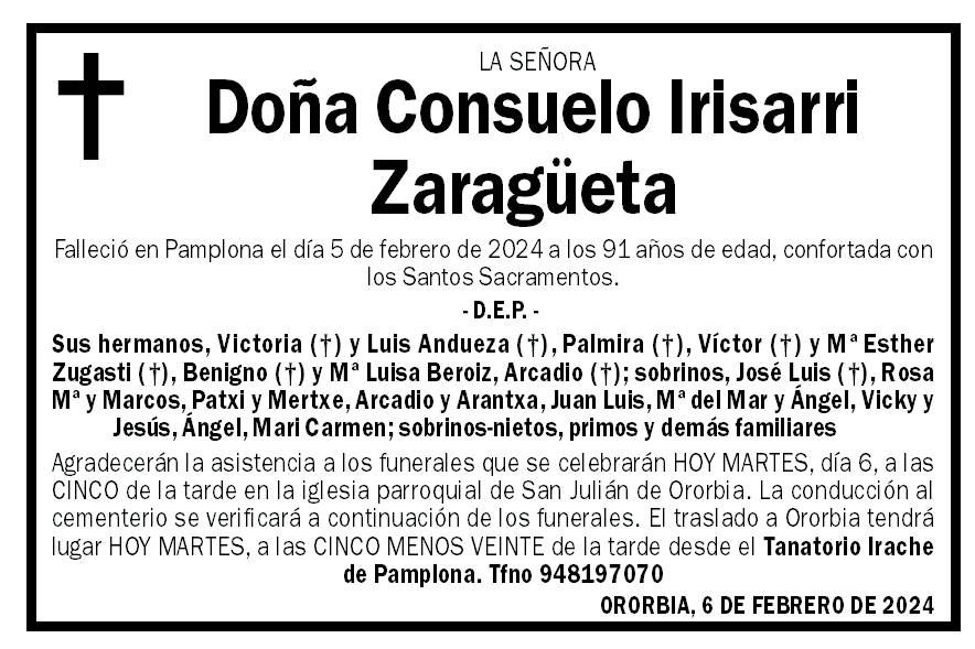 Consuelo Irisarri Zaragüeta