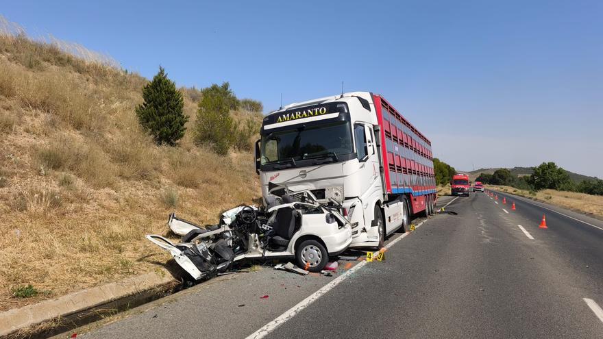 Muere una mujer en un accidente de tráfico en la NA-134 en Tudela