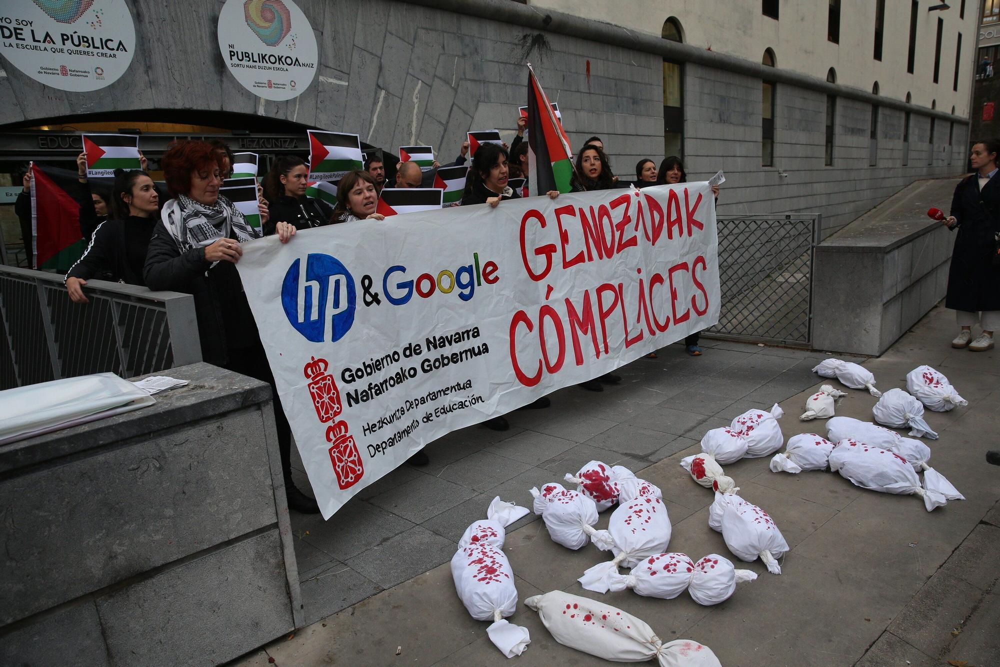 Huelga y paros en solidaridad con Palestina durante este miércoles en Navarra