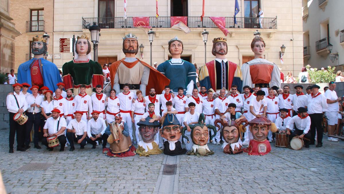 Despedida de los gigantes en Tudela