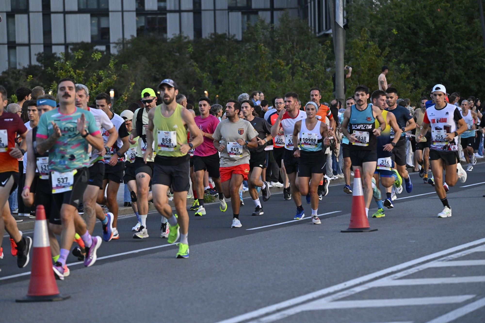 El Bilbao Night Marathon, en imágenes