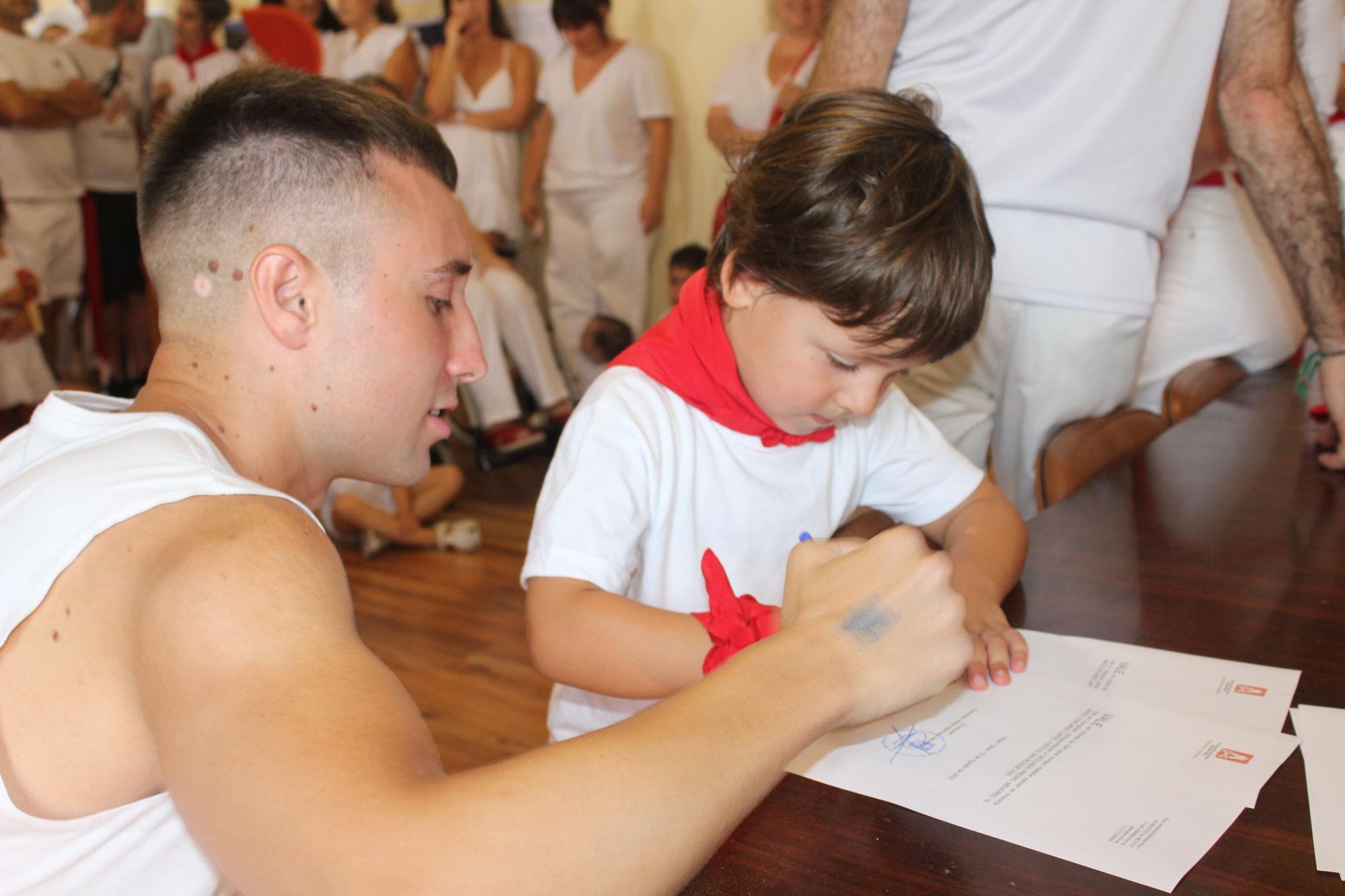 Fotos del inicio de las fiestas de Aibar