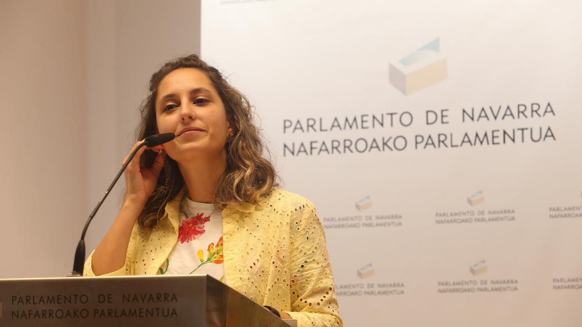 Irati Jiménez (EH Bildu), presidenta de la Comisión de Investigación.