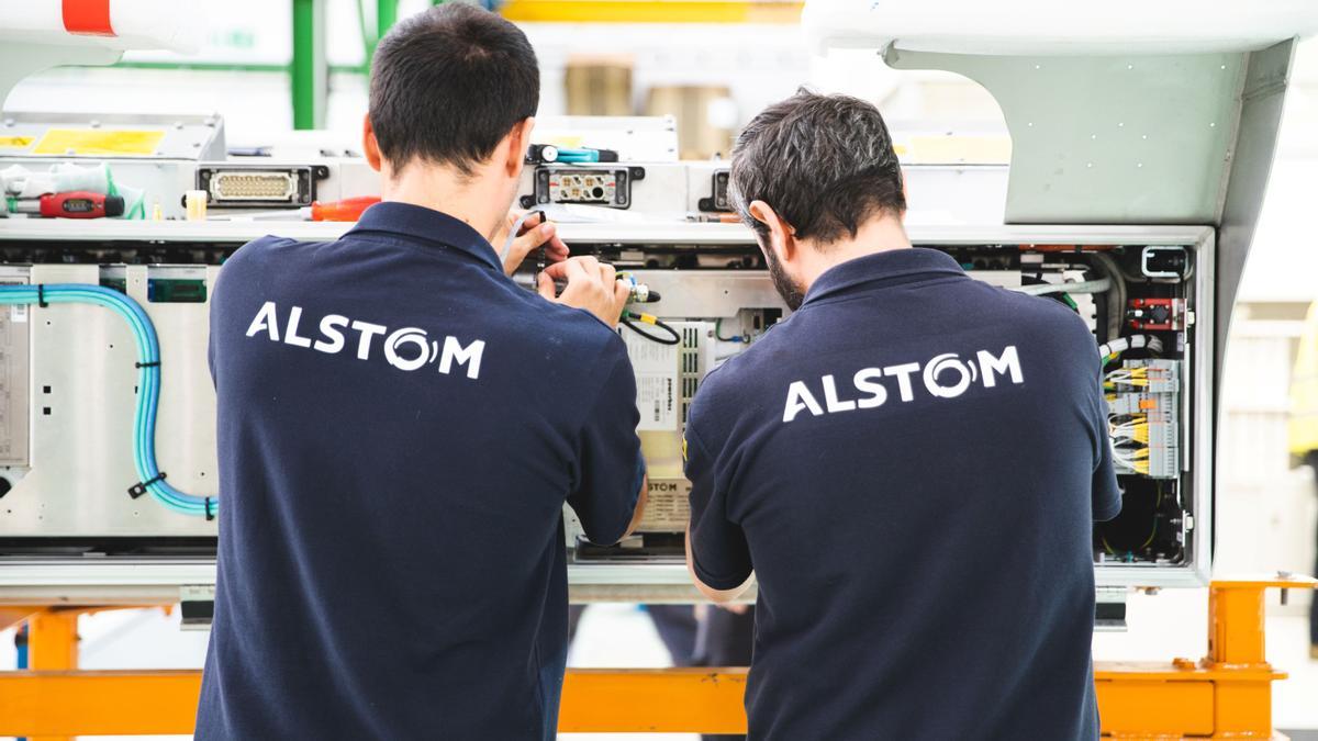 Trabajadores de Alstom