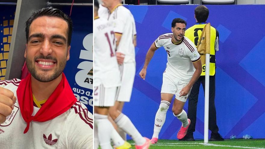 ¡Viva San Fermín! El grito de Mikel Merino tras clasificar a España en plenas fiestas de Pamplona