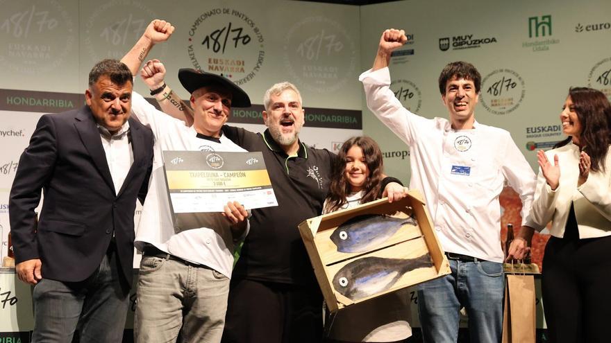 El Gran Sol de Hondarribia logra su quinto torneo de pintxos de Euskal Herria