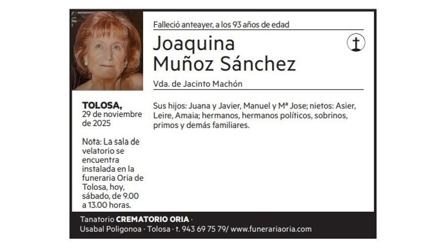 Joaquina Muñoz Sánchez