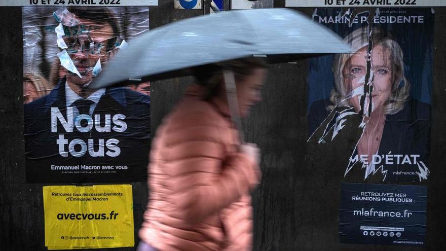 La igualdad entre Macron y Le Pen domina la jornada de reflexión