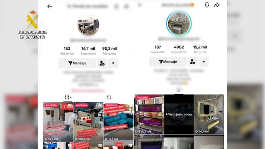 Estafan casi 80.000 euros por redes sociales simulando ser una empresa de muebles