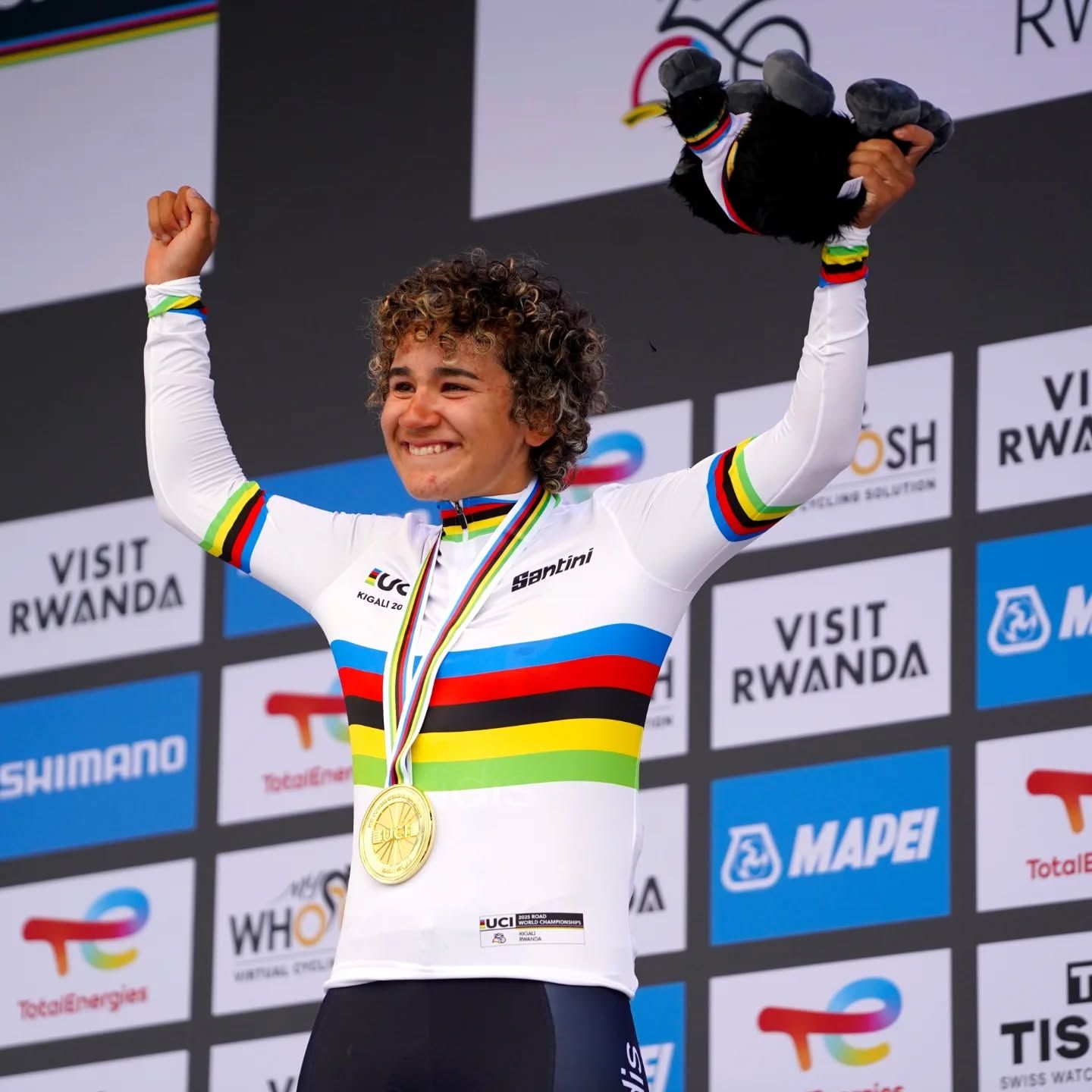 Álbum de fotos de Paula Ortiz campeona del mundo de ciclismo júnior